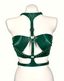 Sofii — Studded Leather Cage Harness Top